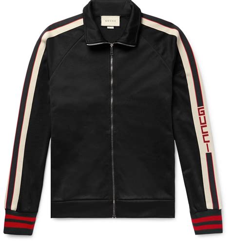 gucci technical jacket black